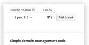 Google Domains Pricing