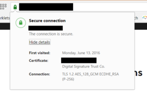 Browser notification of Let’s Encrypt SSL Certificate